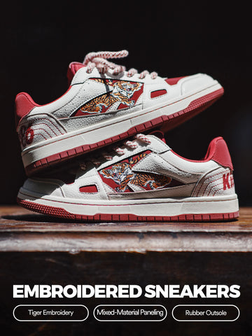 MADEN Red Tiger Skate Sneaker Style Casual Shoes image 1