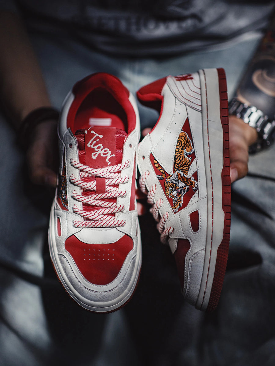 MADEN Red Tiger Skate Sneaker Style Casual Shoes image 9