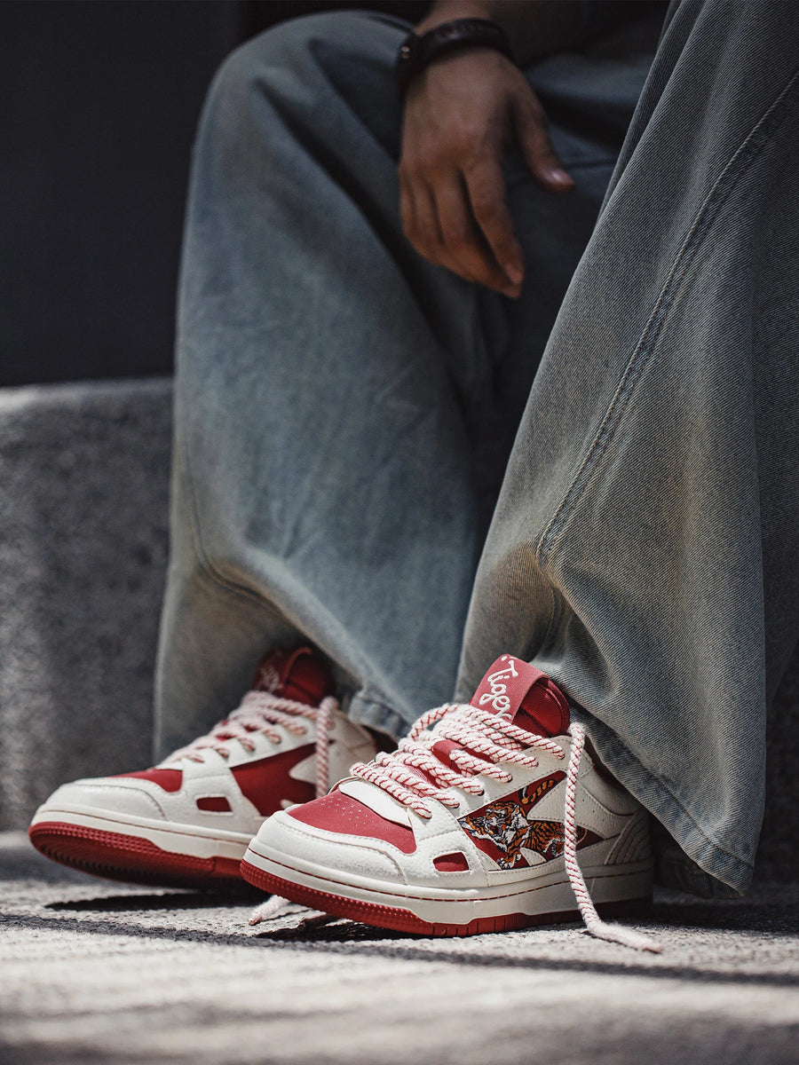 MADEN Red Tiger Skate Sneaker Style Casual Shoes image 13