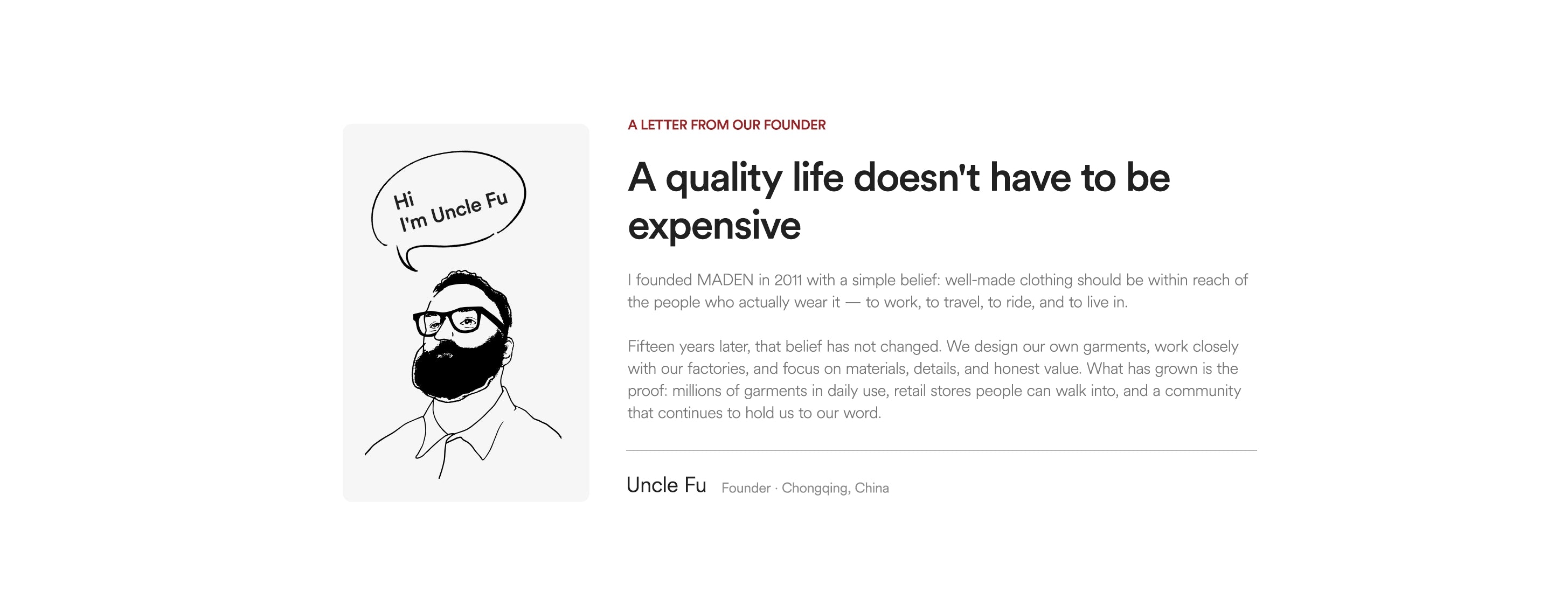A quality life doesn't have to be expensive