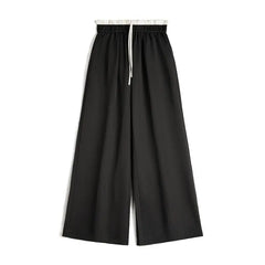 MADEN Weite Hose mit Patchwork und elastischem Bund