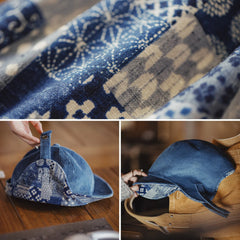 Sombrero bomber vintage de pana con orejeras MADEN