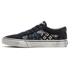 MADEN Retro Patchwork Canvas Low-Top Sneaker