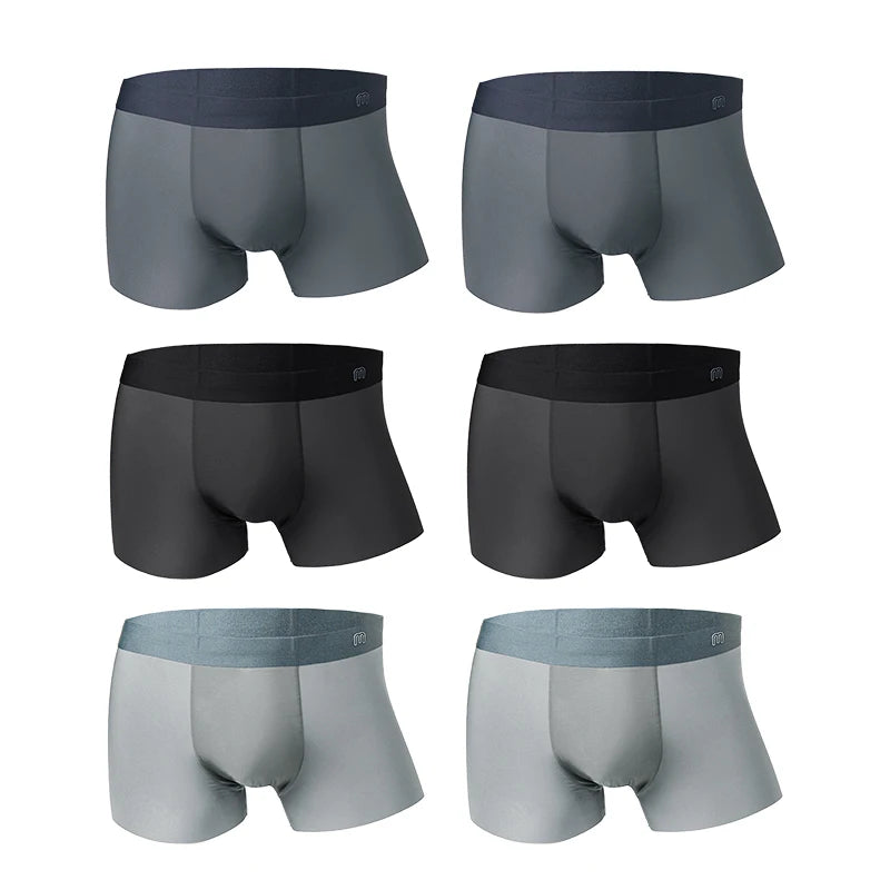 MADEN Ice Silk Nahtlose Boxer Briefs Multipack