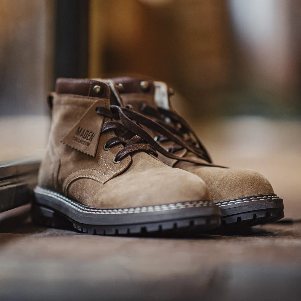 MADEN Retro Mid-Top Arbeitsstiefel