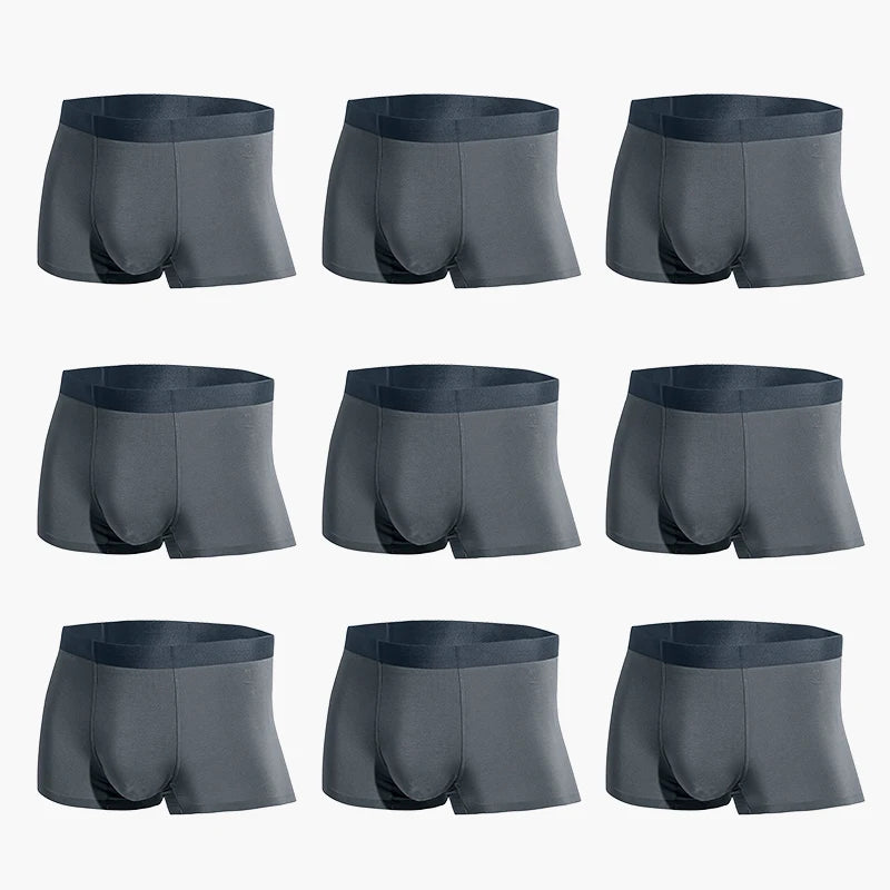 Boxers antibactériens MADEN en modal – Sous-vêtements respirants, fins et sans coutures en soie glacée.