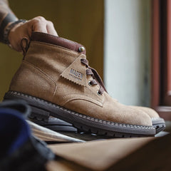 MADEN Retro Mid-Top Arbeitsstiefel