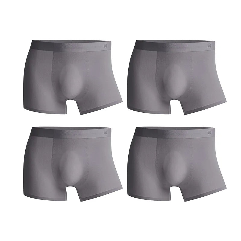 Boxers sin costuras de seda helada 4-pack MADEN