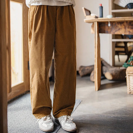 MADEN Loose-Fit Corduroy Pants