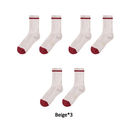 MADEN Herren Retro Wollmischung Crew Socken – Dick gestrickt, Winterkomfort, warm 