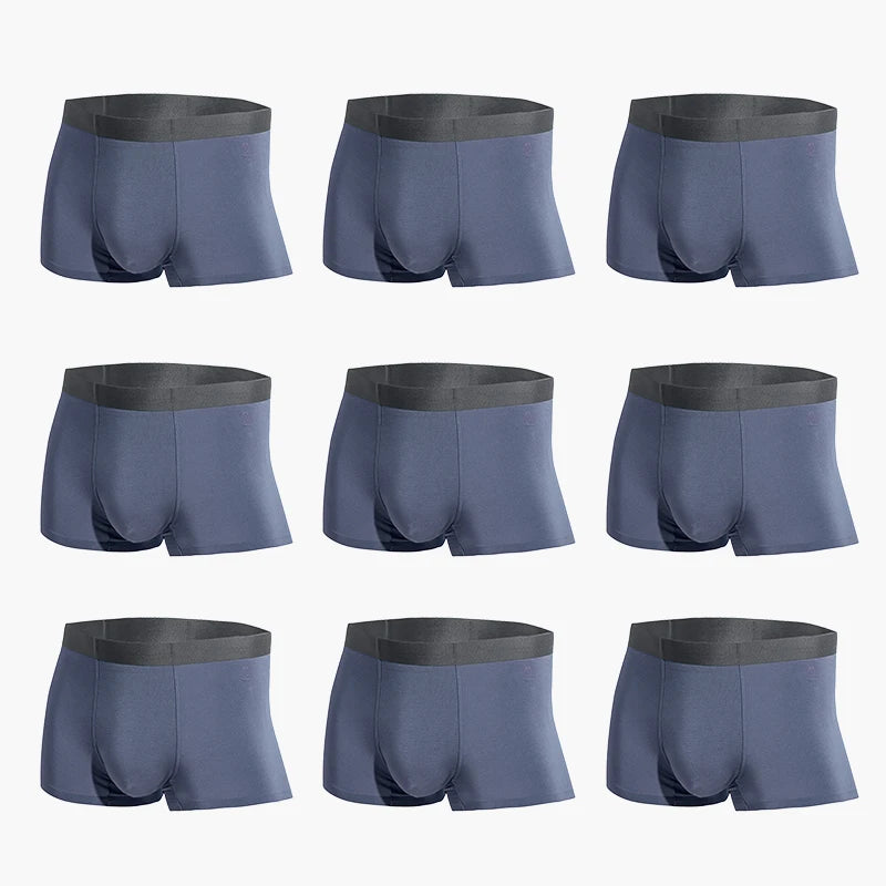 Boxers antibactériens MADEN en modal – Sous-vêtements respirants, fins et sans coutures en soie glacée.
