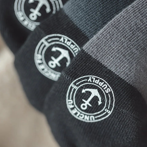 MADEN Printed Men's Mid-Calf Socks Knitting Letter Sporty Socks Soft Breathable Socks High Quality Casual Hosiery