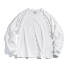 MADEN Herren Langarmshirt – 100 % Baumwolle