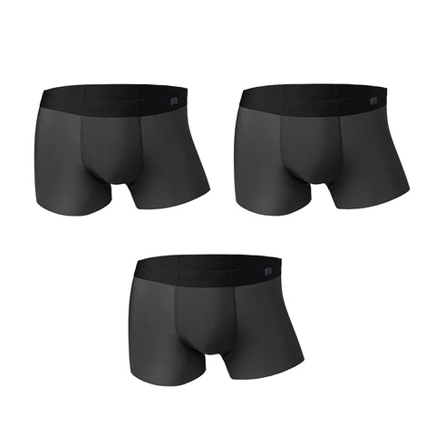 マデン メンズ 1/3/6/9枚 氷絹 通気性 ボクサーブリーフ 弾力性 柔らかい 継ぎ目なし 下着 無地 トランクス 大きいサイズ