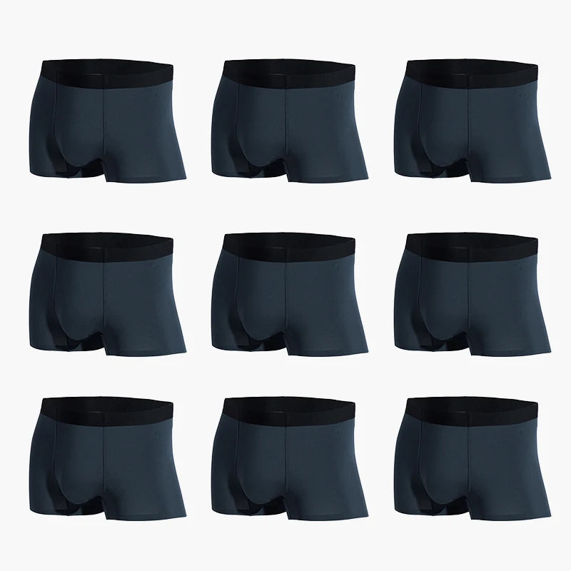 Boxers antibactériens MADEN en modal – Sous-vêtements respirants, fins et sans coutures en soie glacée.
