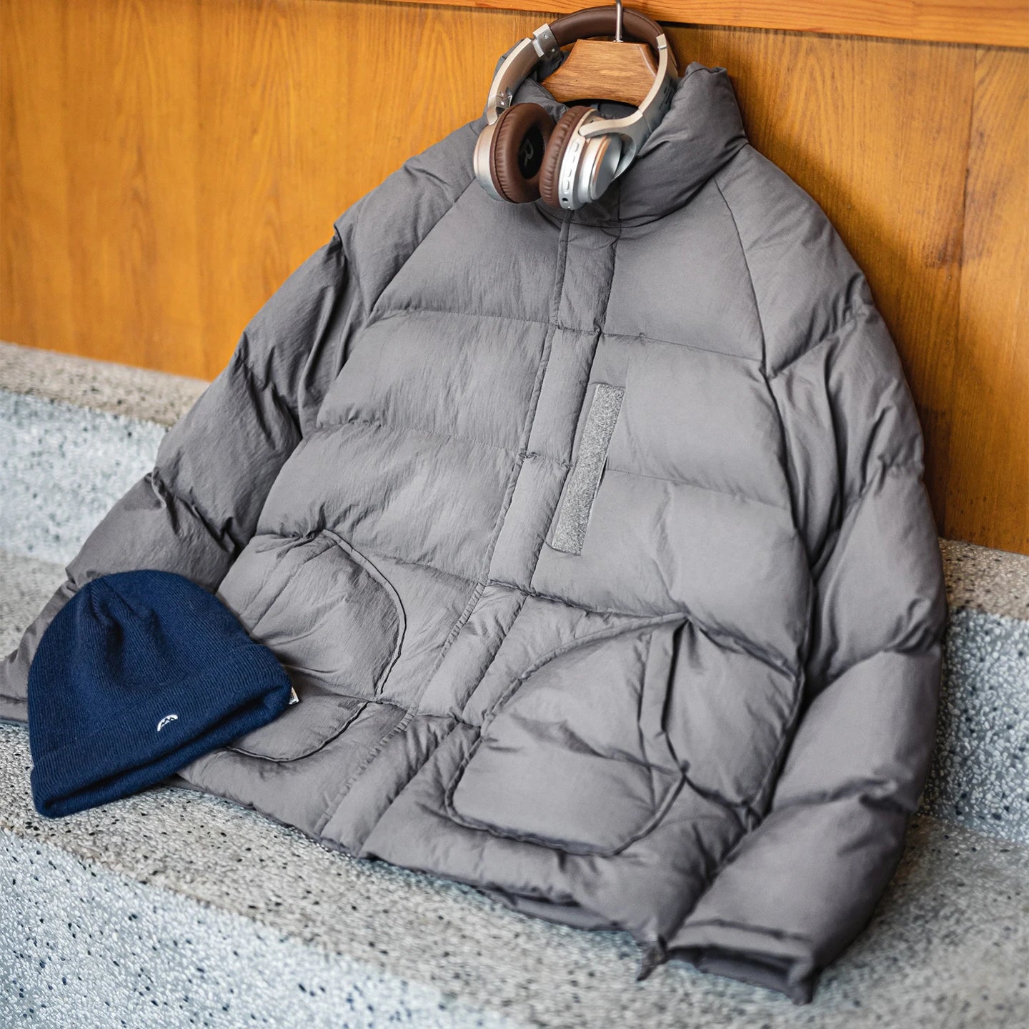 MADEN Vintage Steppjacke mit Raglanärmeln