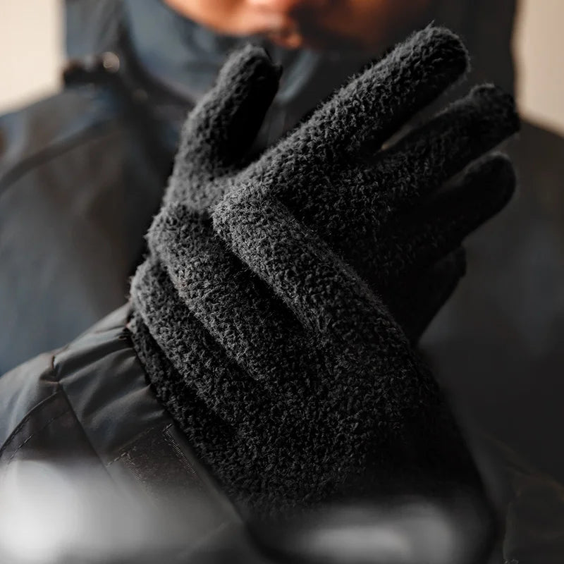 MADEN Thermo-Fleece Strickhandschuhe