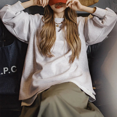 Áo Nỉ Nữ MADEN Tay Lồng Đan Vải Waffle