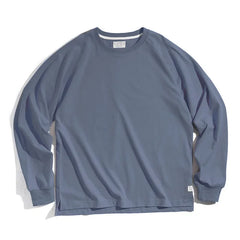 MADEN Herren Langarmshirt – 100 % Baumwolle