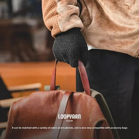 MADEN ビンテージ 金色 ミンク ベルベット 編み手袋