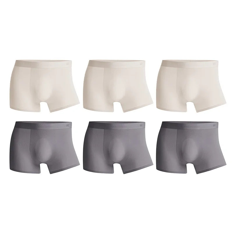 Boxers sin costuras de seda helada 4-pack MADEN