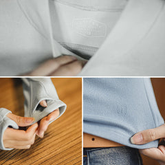 MADEN Damen Fleece-Oberteil mit Stehkragen und Thermofunktion