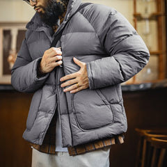 MADEN Vintage Steppjacke mit Raglanärmeln