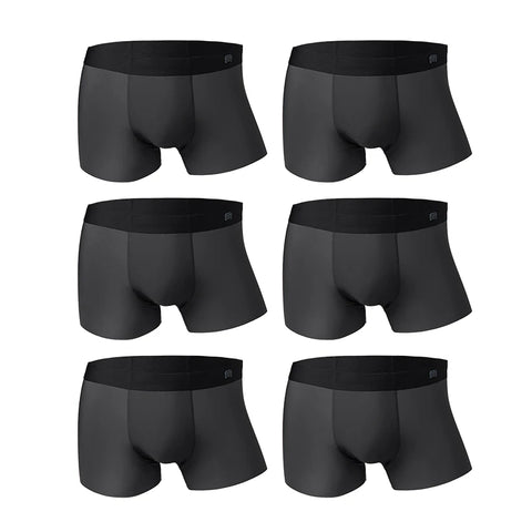 マデン メンズ 1/3/6/9枚 氷絹 通気性 ボクサーブリーフ 弾力性 柔らかい 継ぎ目なし 下着 無地 トランクス 大きいサイズ