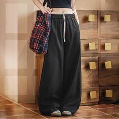 MADEN Weite Hose mit Patchwork und elastischem Bund