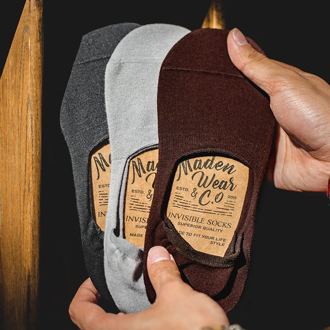 MADEN Unsichtbare Silikon-Anti-Rutsch-Socken 