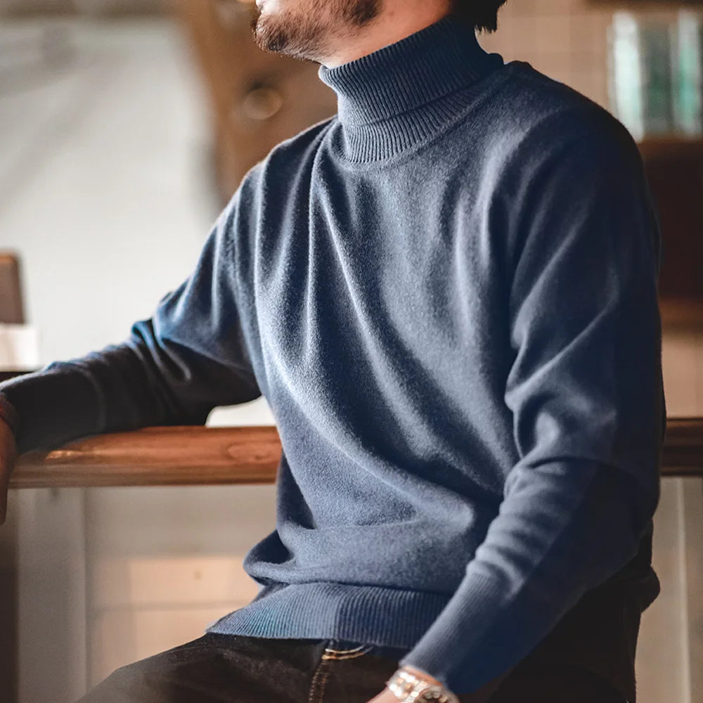 MADEN Turtleneck Thermal Sweater