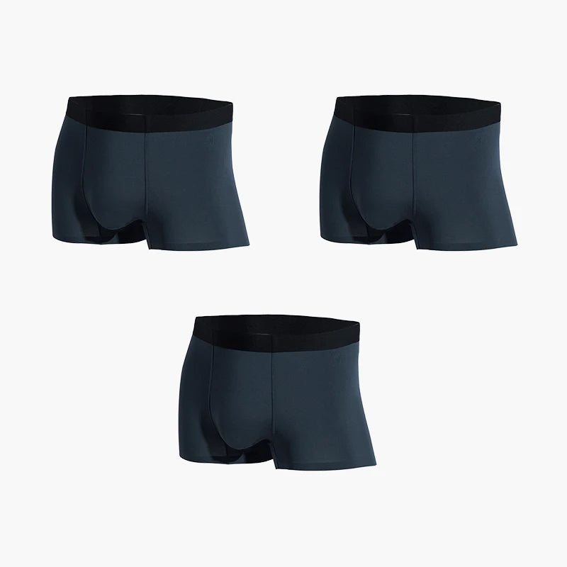 Boxers antibactériens MADEN en modal – Sous-vêtements respirants, fins et sans coutures en soie glacée.
