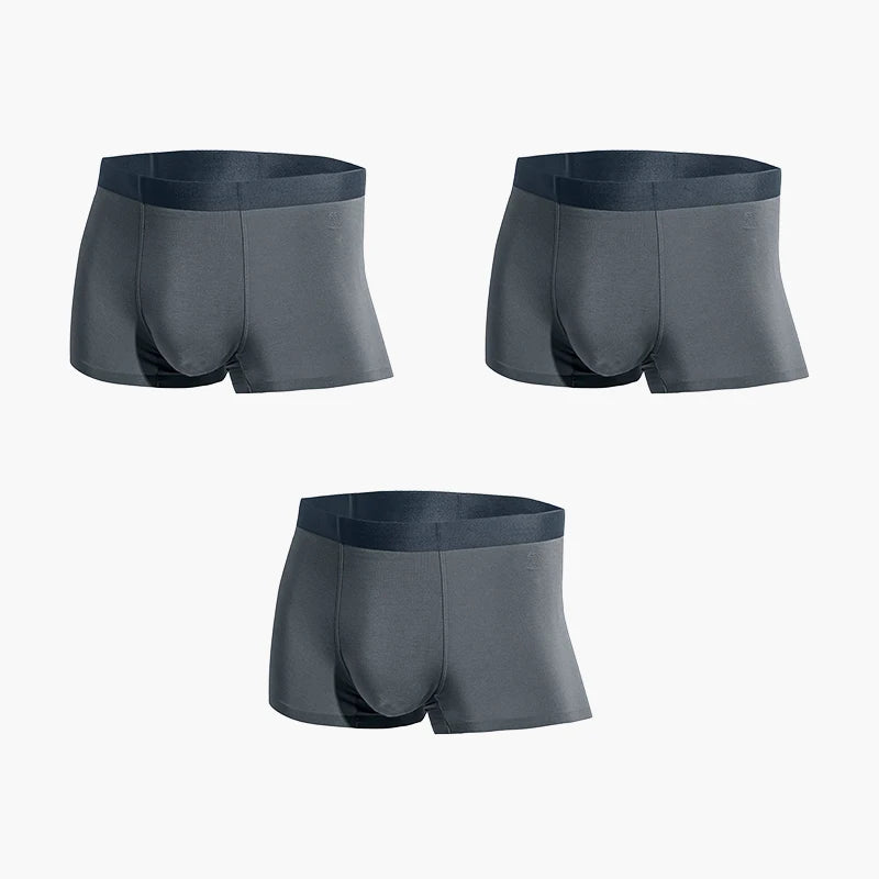 Boxers antibactériens MADEN en modal – Sous-vêtements respirants, fins et sans coutures en soie glacée.