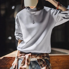 MADEN Women’s Loose Pullover Air-Layer Sweatshirt