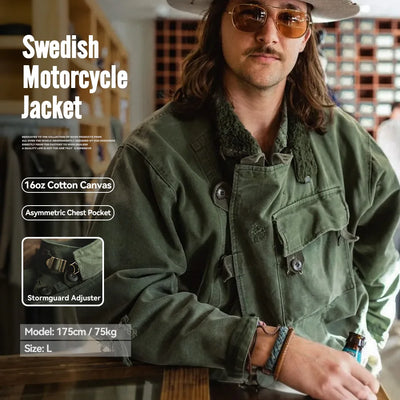 MADEN Swedish Motorcycle Jacket - 16oz Canvas