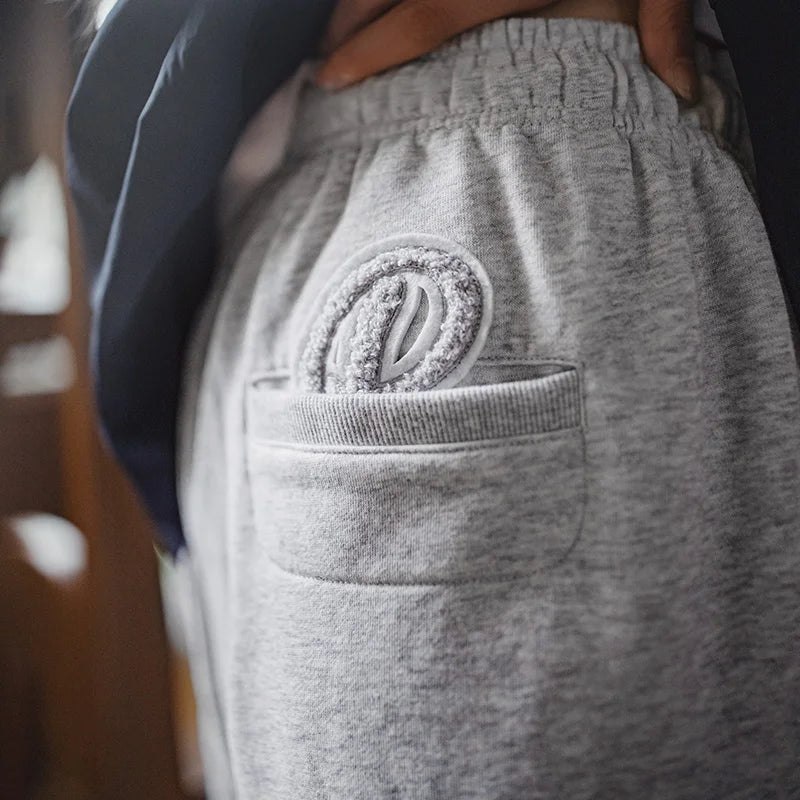 Maden Damen-Jogginghose mit weitem Bein, gerader Passform, umgeschlagenem Saum und elastischem Bund, Sporthose, Freizeithose für Herbst und Frühling 