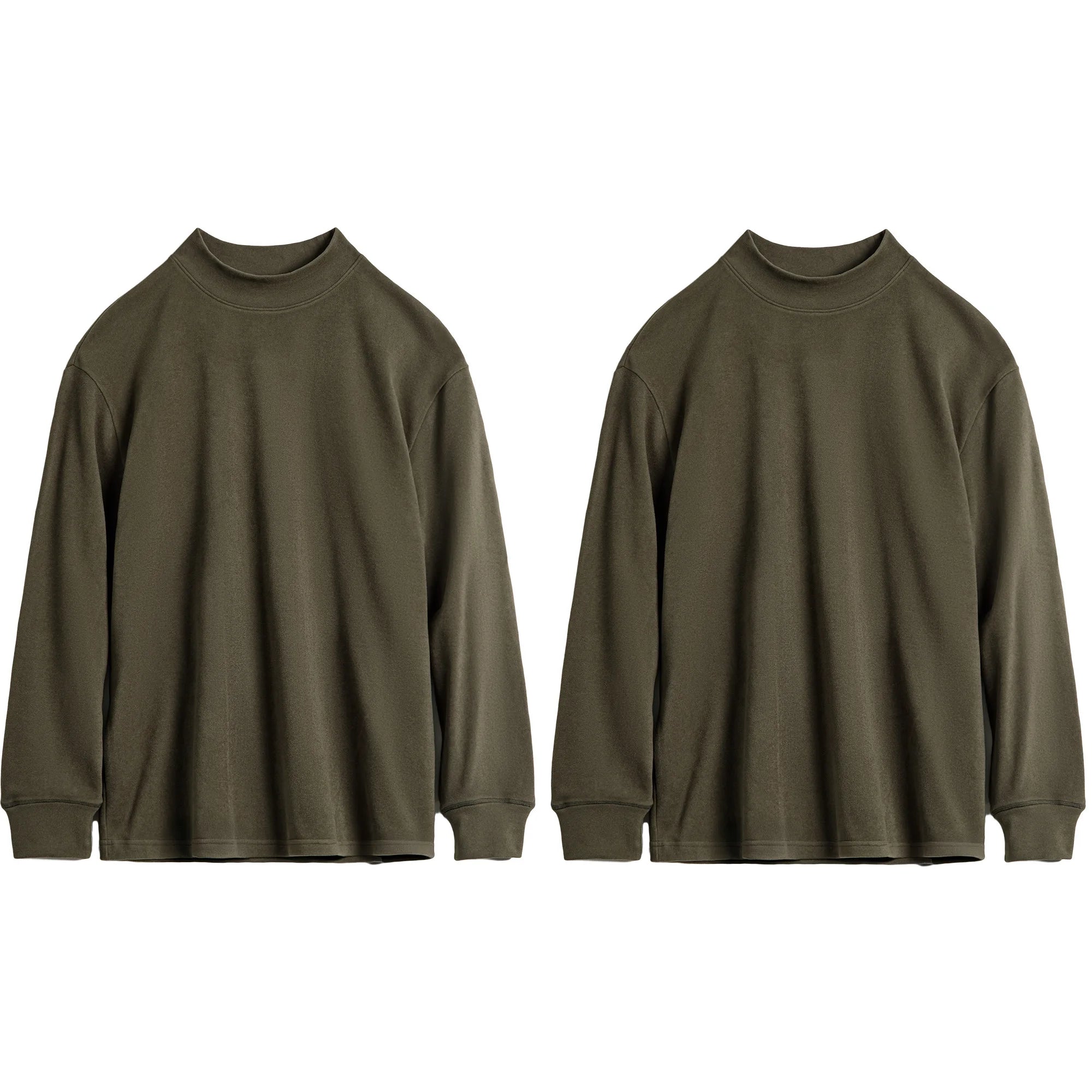 Camiseta térmica de manga larga de algodón pesado para hombre MADEN