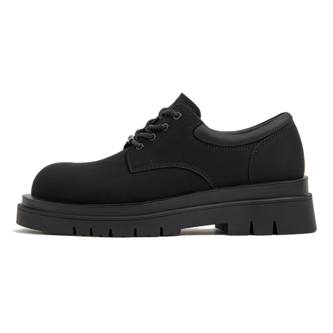 MADEN Matte Black Derby Shoes