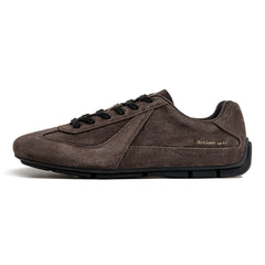 MADEN Ultraweiche braune German Trainer Schuhe