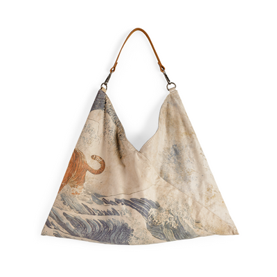 MADEN Ukiyo-e Triangle Underarm Tote Bag