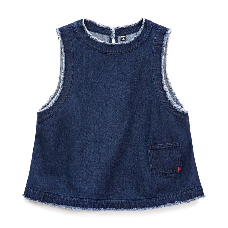 MADEN Women's Retro Denim Vest