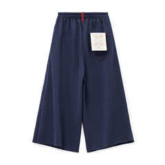 MADEN Damen Weite Bein Cropped Jogginghose