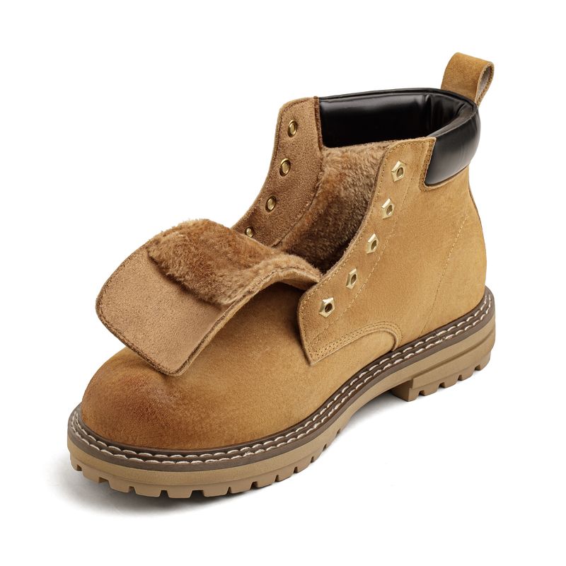 MADEN Unisex gelbe Fleece-gefütterte Jagdstiefel