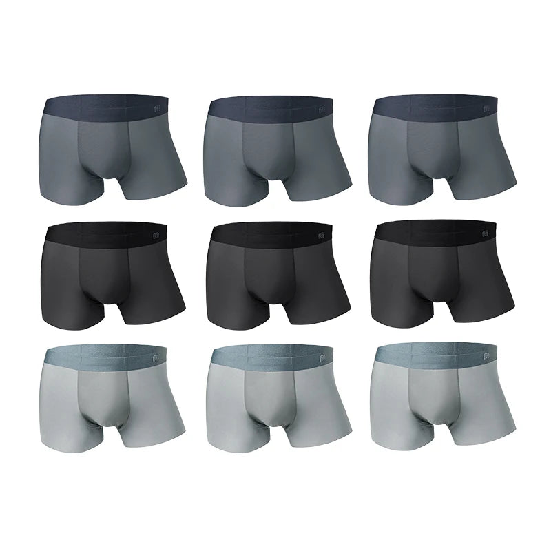 MADEN Ice Silk Nahtlose Boxer Briefs Multipack
