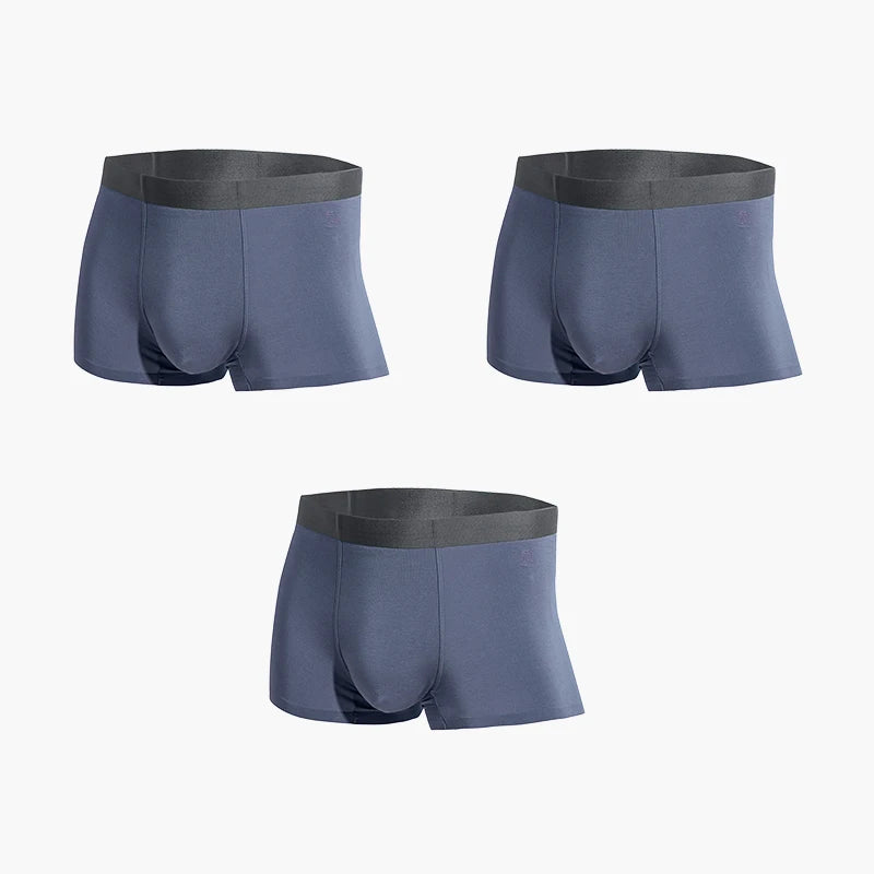 Boxers antibactériens MADEN en modal – Sous-vêtements respirants, fins et sans coutures en soie glacée.