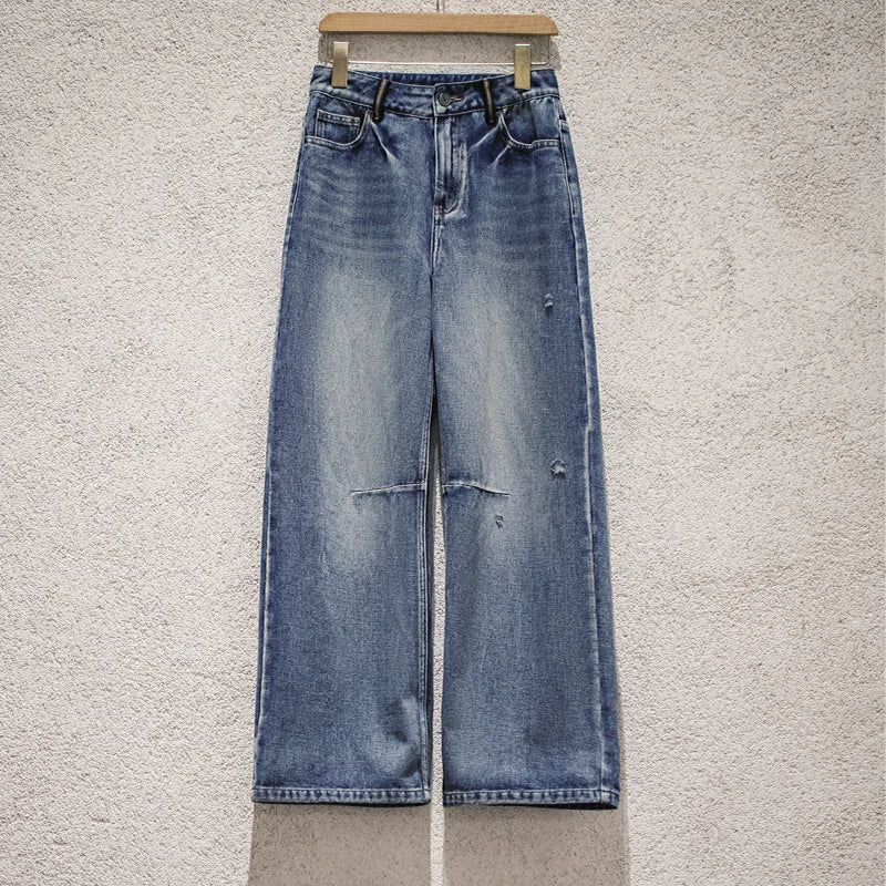 MADEN Women’s Washed Denim Jeans