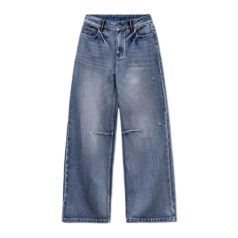 MADEN Women’s Washed Denim Jeans