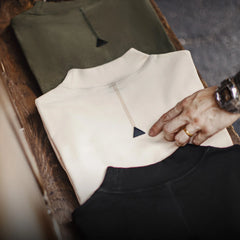 Camiseta térmica de manga larga de algodón pesado para hombre MADEN