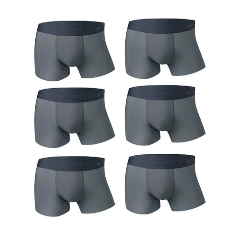マデン メンズ 1/3/6/9枚 氷絹 通気性 ボクサーブリーフ 弾力性 柔らかい 継ぎ目なし 下着 無地 トランクス 大きいサイズ