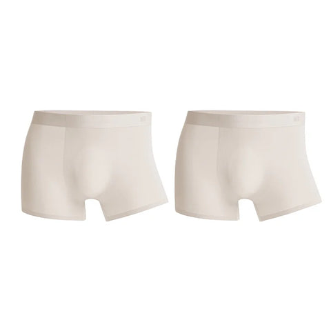 Calzoncillos bóxer para hombre Maden de seda helada, frescos, transpirables, sin costuras, ropa interior suave, elástica, delgada, de color sólido, 1/2/4/6 piezas